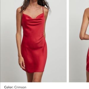 Urban Outfitters Mallory Cowl Neck Slip Dress